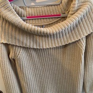 Off the shoulder sweater